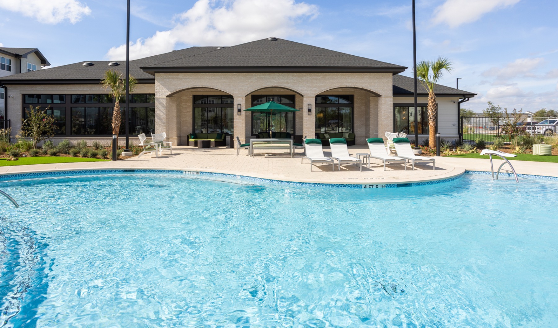 Resort Style Pool with Outdoor Grilling Area & Resident Lawn