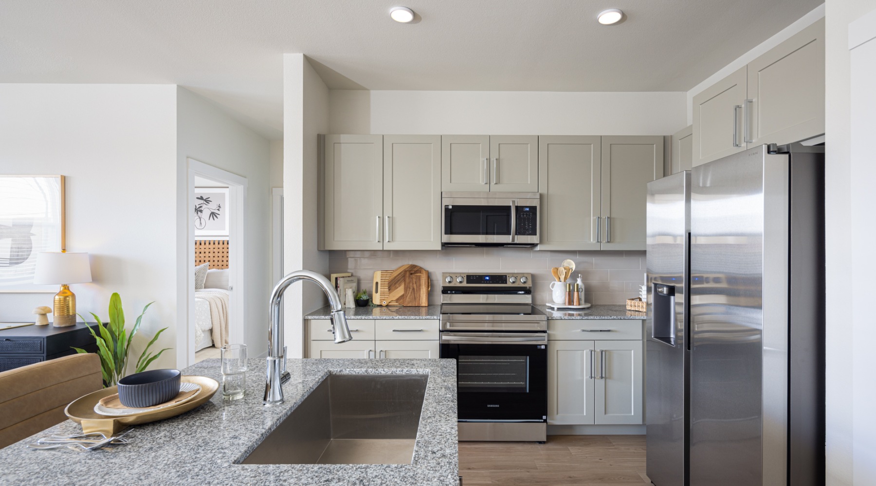 kitchen with stainless steel appliances