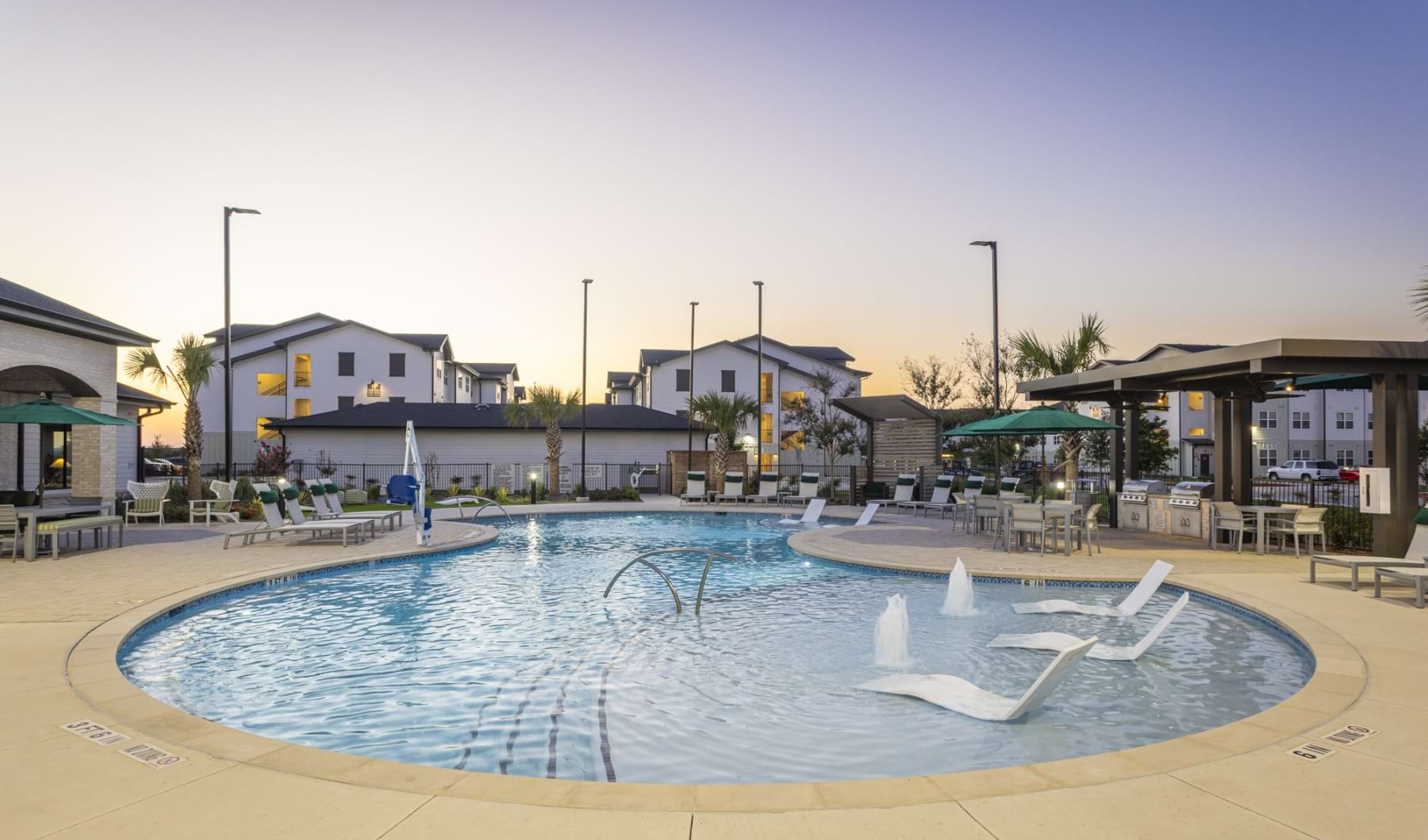 Pool at Dusk